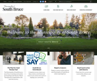 Southbruce.ca(Municipality of South Bruce) Screenshot