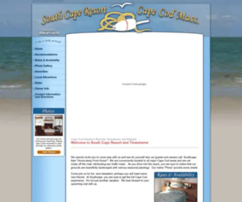 Southcaperesort.com(South Cape Resort) Screenshot