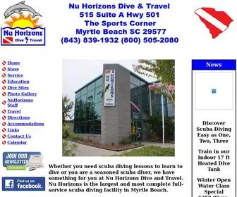 Southcarolinadive.com(Nu Horizons Dive and Travel) Screenshot