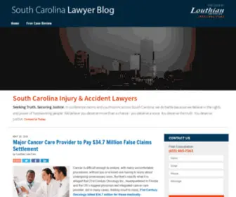 Southcarolinalawyerblog.com(Published by South Carolina Personal Injury Lawyers) Screenshot