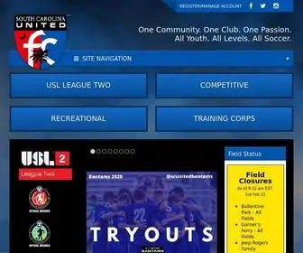 Southcarolinaunitedfc.com(South Carolina United FC (Travel)) Screenshot