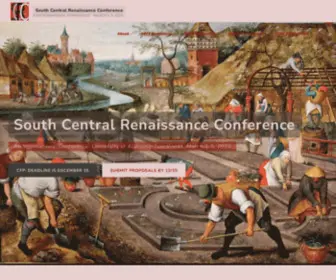 Southcentralrenaissanceconference.org(An international conference) Screenshot