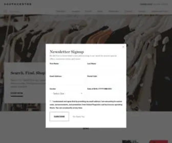 Southcentremall.com(Southcentre Mall) Screenshot