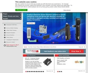 Southco.com(Latches, Hinges, Fasteners, Engineered Access Hardware) Screenshot
