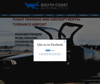 Southcoastaeronautics.com(Flight Training) Screenshot