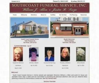 Southcoastfuneralhome.com(South Coast Funeral Service) Screenshot