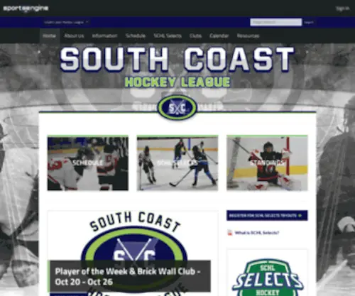 Southcoasthockeyleague.com(South coast hockey league) Screenshot
