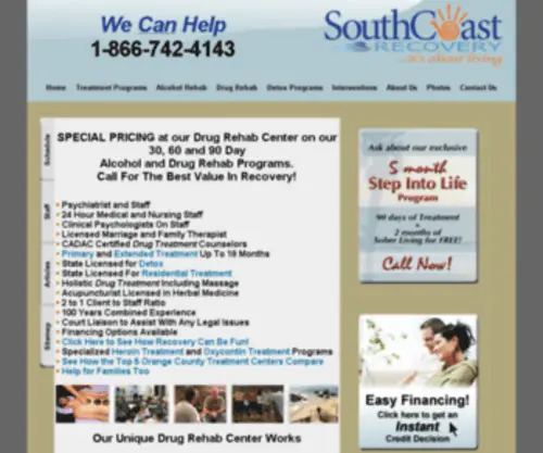 Southcoastrecovery.com(Drug Rehab Center) Screenshot