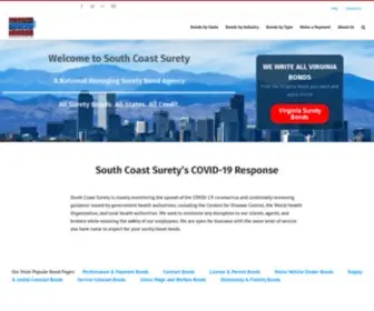 Southcoastsurety.com(Surety Bond Insurance) Screenshot