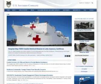 Southcom.mil(Southern Command Official Website) Screenshot