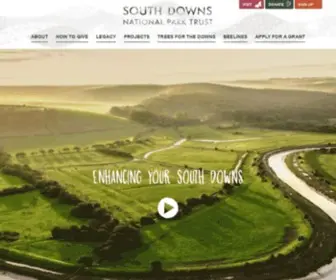 Southdownstrust.org.uk(Help us support The South Downs National Park) Screenshot
