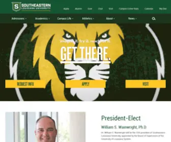 Southeastern.edu(Southeastern Louisiana University) Screenshot