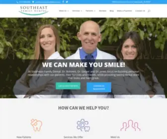 Southeastfamilydental.com(Southeast Family Dental) Screenshot