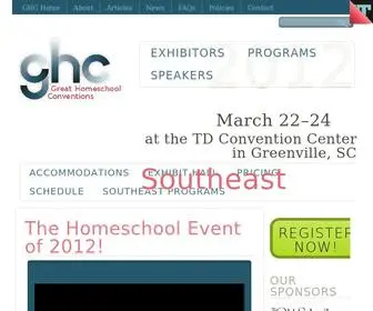 Southeasthomeschoolconvention.com(South East Homeschool Convention and Conference 2012) Screenshot