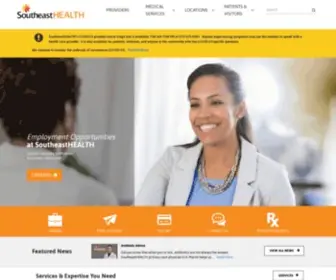 Southeastmissourihospital.com(SoutheastHEALTH) Screenshot