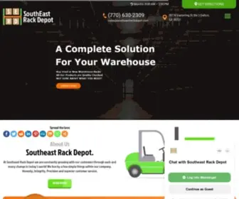 Southeastrackdepot.com(Used and new warehouse racks in Atlanta) Screenshot