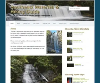 Southeastwaterfalls.com(This site) Screenshot