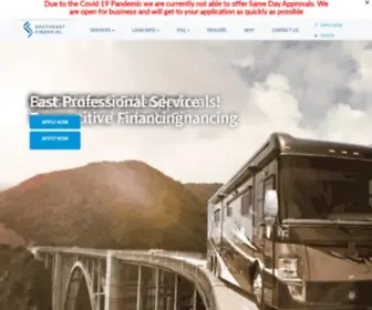 Southefinancial.com(RV loans) Screenshot