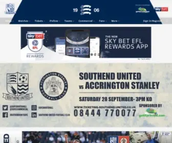 Southendunited.co.uk(Southend United) Screenshot
