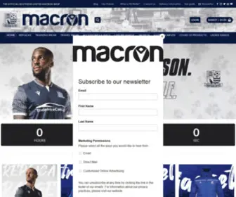 SouthendunitedmacronStore.co.uk(The Official Southend United Macron Store) Screenshot