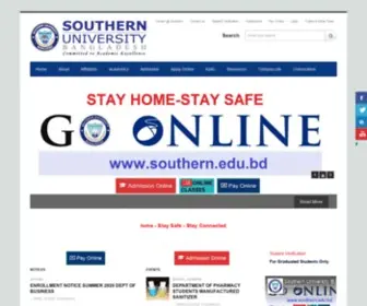 Southern.edu.bd(Committed to Academic Excellence) Screenshot