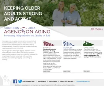 Southernaaa.org(Southern Area Agency on Aging) Screenshot