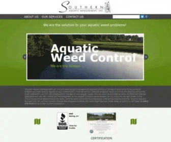 SouthernaquaticmGMT.com(Southern Aquatic Management) Screenshot