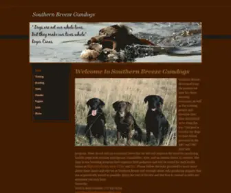 Southernbreezegundogs.com(Southern Breeze Gundogs) Screenshot