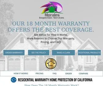 Southerncaliforniahomewarranty.com(Morales Home Inspection Services) Screenshot