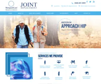 Southerncaliforniatotaljointreplacement.com(NewportCare Medical Group) Screenshot