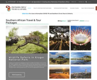 Southerncircle.com(Southern Circle Tours & Safaris) Screenshot