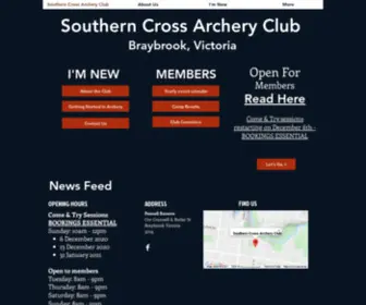 Southerncrossarchery.com(Archery Club) Screenshot