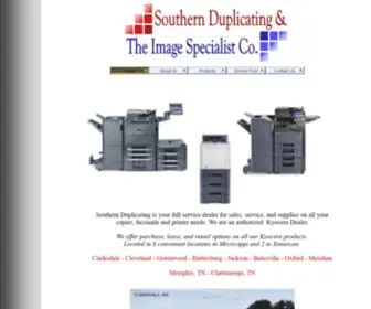 Southernduplicating.com(Southern Duplicating and The Image Specialist of MS) Screenshot