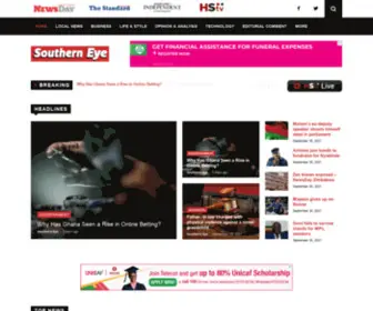 Southerneye.co.zw(The Southern Eye) Screenshot