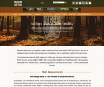 Southernforests.org(Southern Group of State Foresters) Screenshot