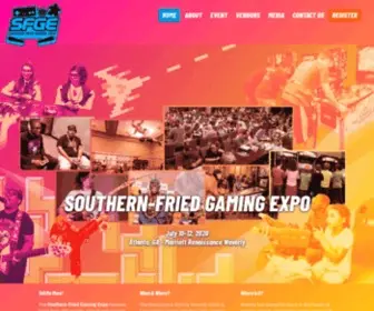 Southernfriedgameroomexpo.com(Southern-Fried Gaming Expo) Screenshot