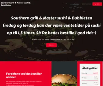 Southerngrill.dk(Southern grill & Master sushi & Bubbletea) Screenshot