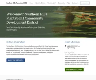 Southernhillsplantation1CDD.net(The Southern Hills Plantation I Community Development District) Screenshot