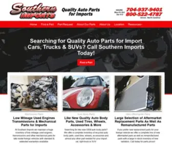 Southernimportparts.com(Used Foreign Import Auto Parts Charlotte) Screenshot