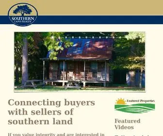 Southernlandrealty.com(Connecting buyers with sellers of southern land) Screenshot