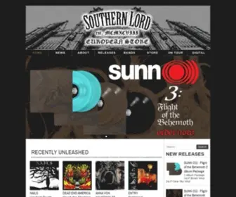 Southernlordeurope.com(The official cave of Southern Lord Recordings Europe) Screenshot