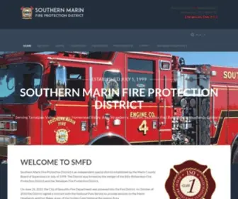 Southernmarinfire.org(Southern Marin Fire Protection District) Screenshot