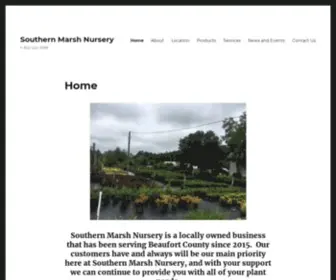 Southernmarshnursery.com(WordPress) Screenshot