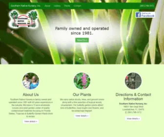 Southernnativenursery.com(Southern Native Nursery) Screenshot