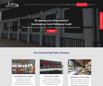 Southernpatioenclosures.com(Restaurant Patio Screen Systems) Screenshot