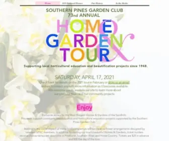 Southernpinesgardenclub.com(Home and Garden Tour) Screenshot
