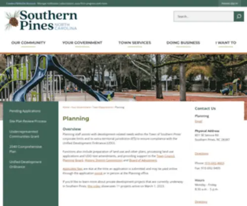 Southernpinesudo.org(Southern Pines) Screenshot