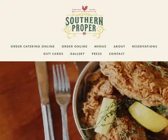 Southernproperboston.com(Southern Proper) Screenshot