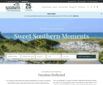 Southernresorts.com(Southern Vacation Rentals) Screenshot