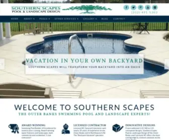 Southernscapesllc.com(Learn how Southern Scapes Pools & Spas and Landscape Design of the Outer Banks) Screenshot